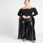 Square Neck Off The Shoulder Top image number null