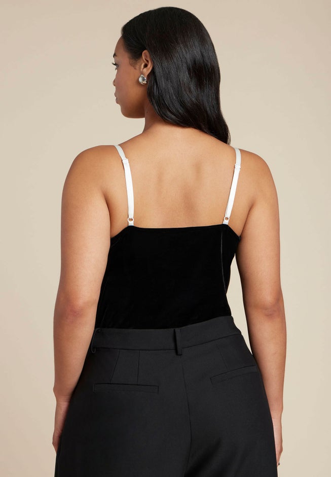 Contrast Bow Bodysuit image number 1