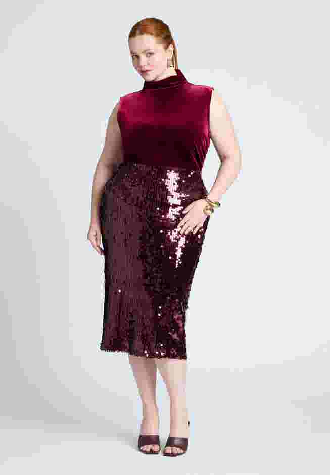 Funnel Neck Velvet Shell image number 2