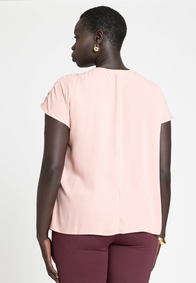 Draped Tie Detail Top image number 1