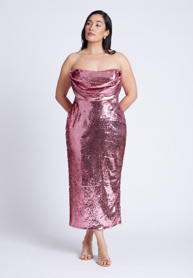 Corset Bodice Sequin Dress image number 1