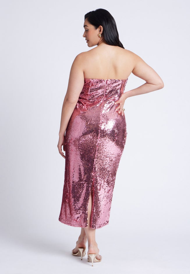Corset Bodice Sequin Dress image number 2