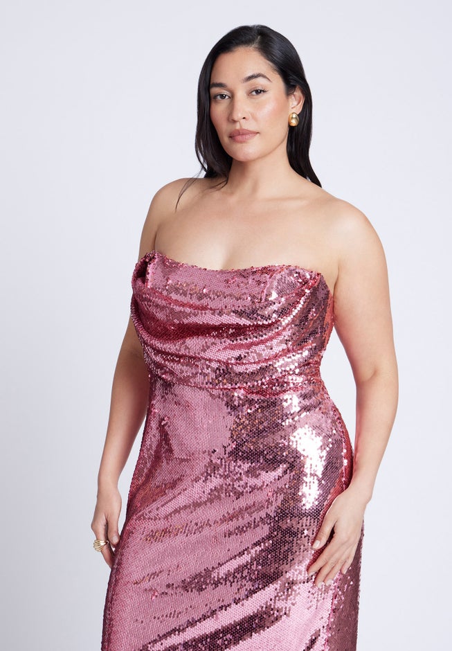 Corset Bodice Sequin Dress image number 3