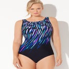 Chlorine Resistant High Neck One Piece Swimsuit image number null