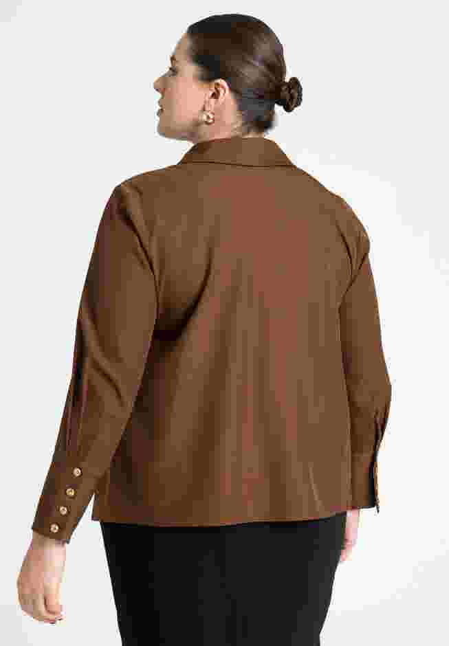 Pointed Collar Button Up Shirt image number 2