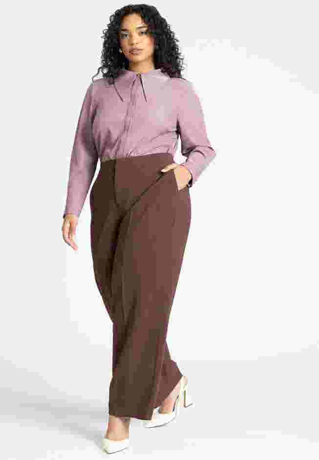 Pointed Collar Button Up Shirt image number 2