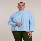 Pointed Collar Button Up Shirt image number 0
