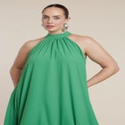  High Low Dramatic Ruffle Detail Dress image number null