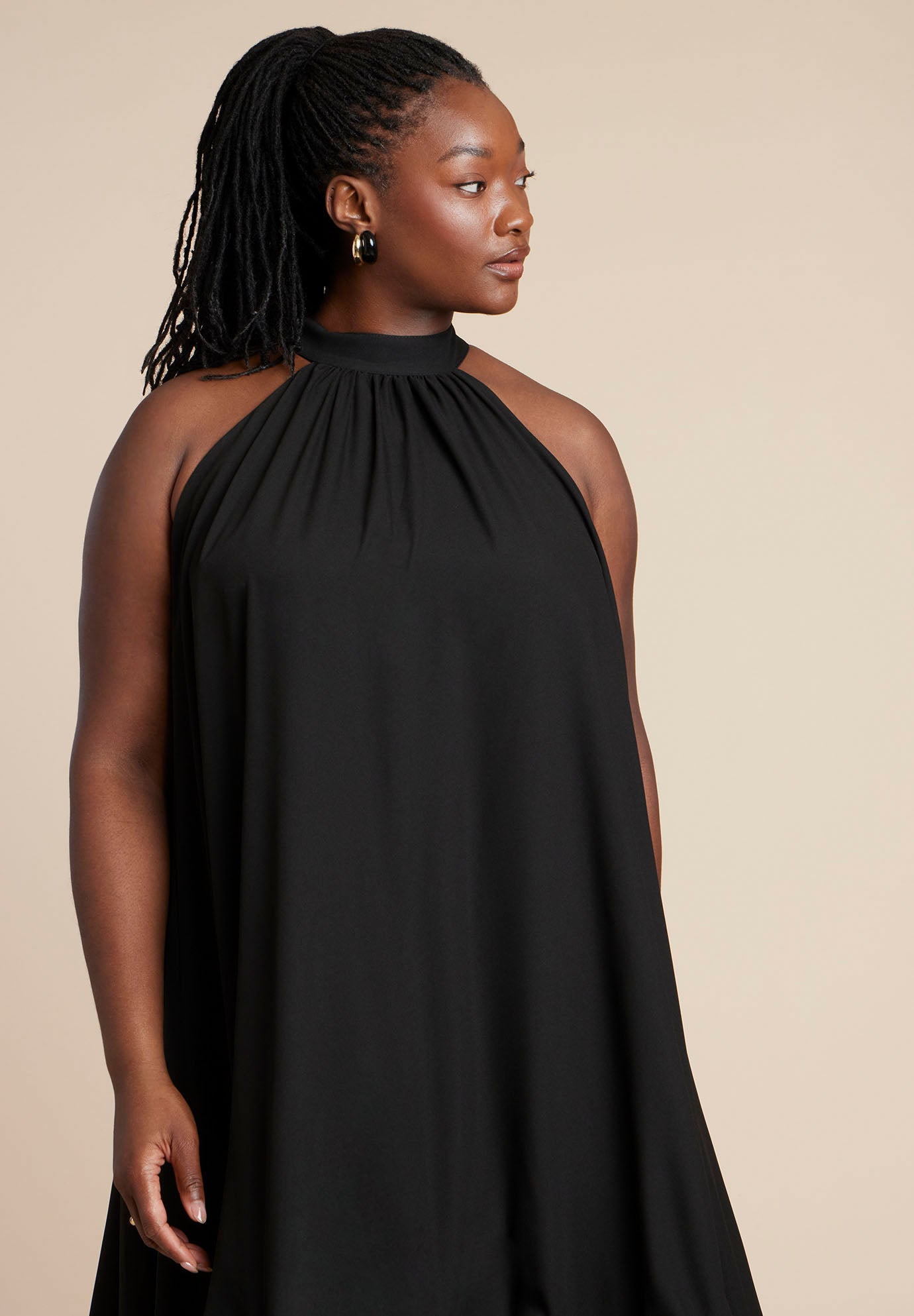  High Low Dramatic Ruffle Detail Dress image number 2
