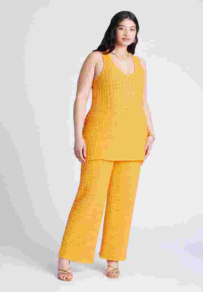 Racer Sweater Top With Scalloping image number 3