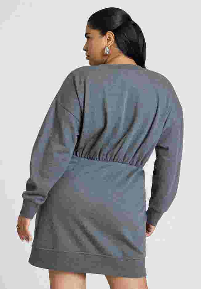 Relaxed Crew Neck Mini Dress image number 1