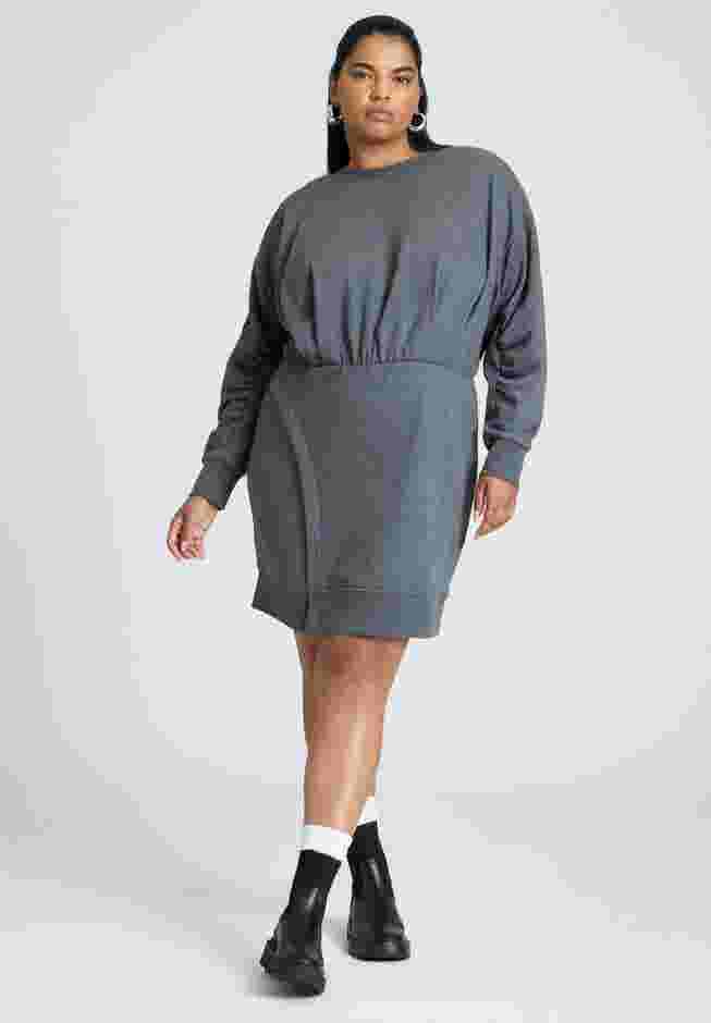 Relaxed Crew Neck Mini Dress image number 0