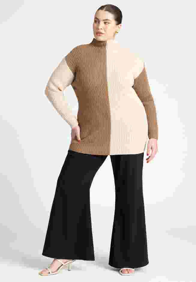 Mock Neck Colorblock Sweater image number 3