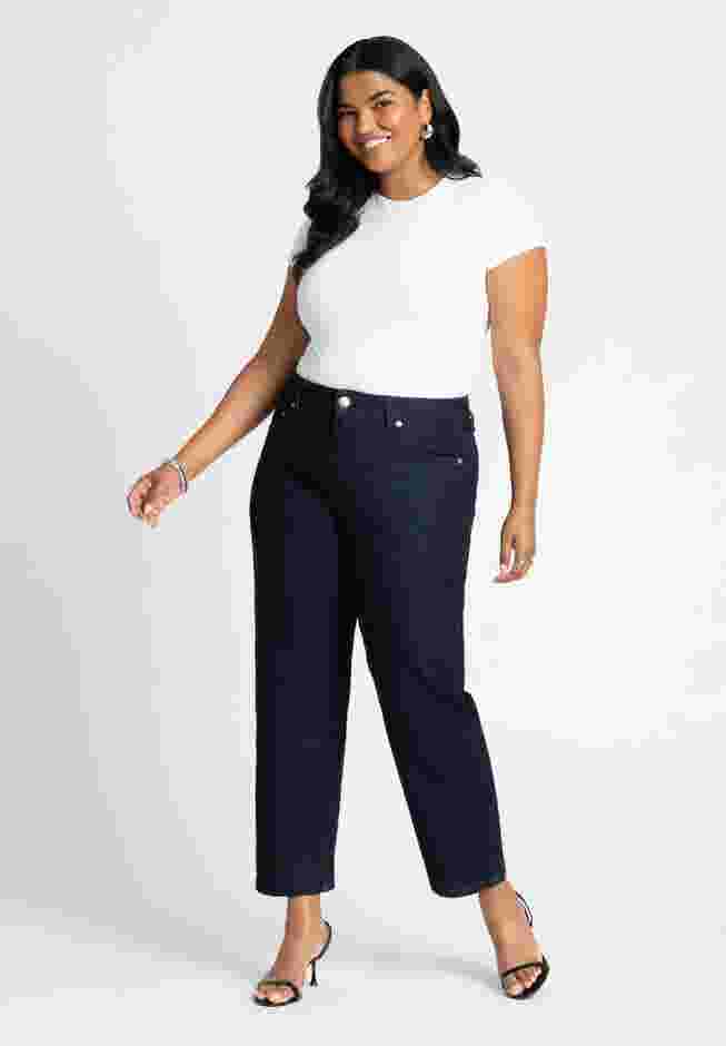 The Naomi Comfort Stretch Straight Leg Jean Crop image number 0
