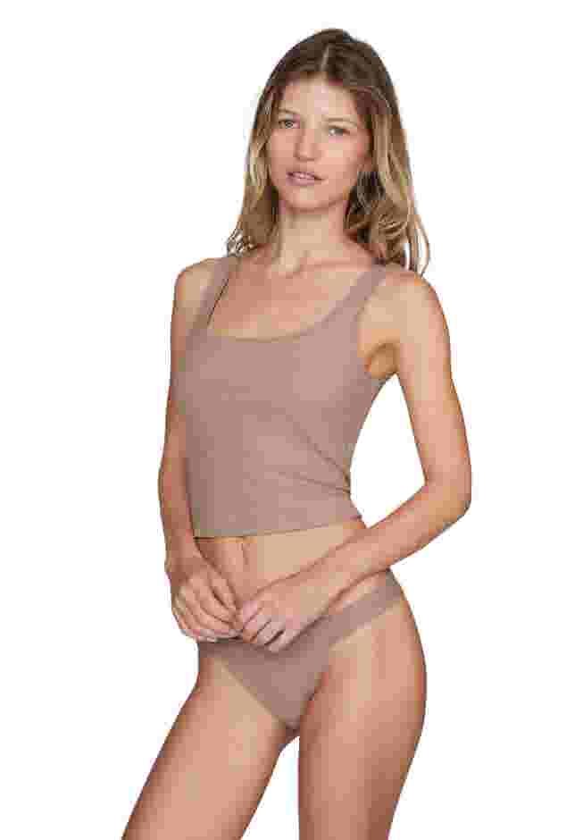 The Square Neck Tank - Modal Silk Rib image number 1