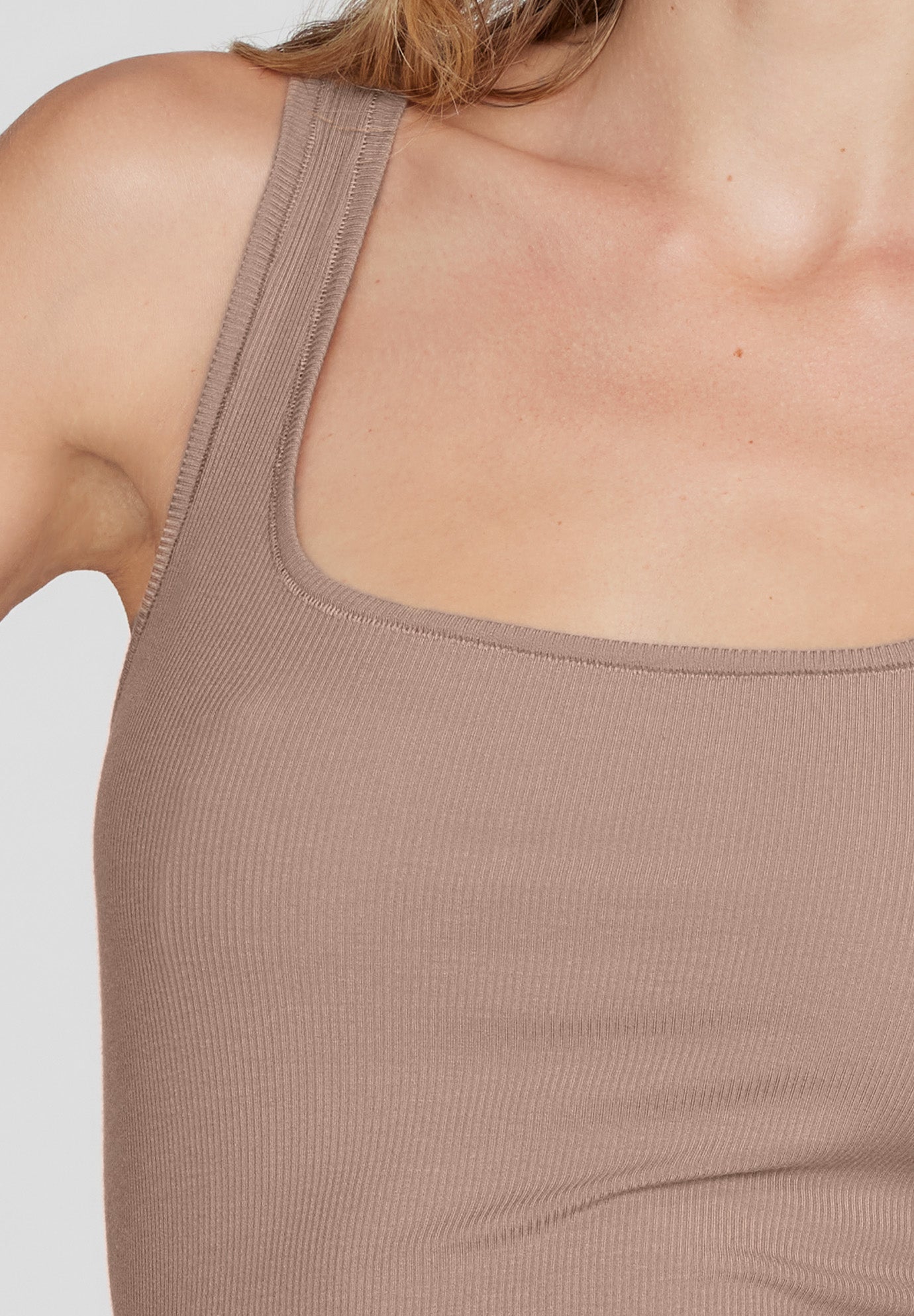 The Square Neck Tank - Modal Silk Rib image number 4