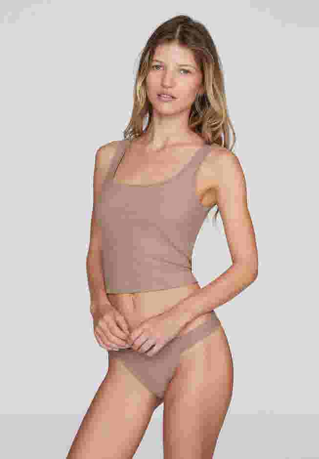 The Square Neck Tank - Modal Silk Rib image number 0