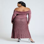 Lurex Off Shoulder Dress image number null