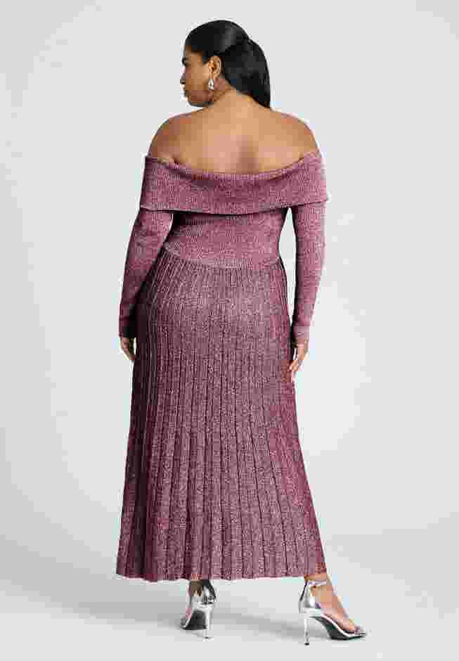 Lurex Off Shoulder Dress image number 1
