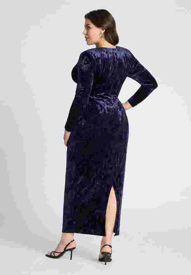 Twist Bodice Velvet Maxi Dress image number 1