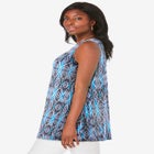 Stretch Knit Sleeveless Swing Tunic image number null