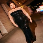 Sequin Gown with Slit image number null