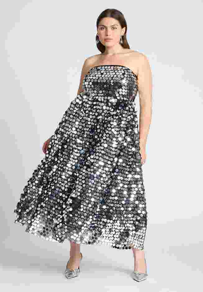 Paillette Dress With Big Skirt image number 1