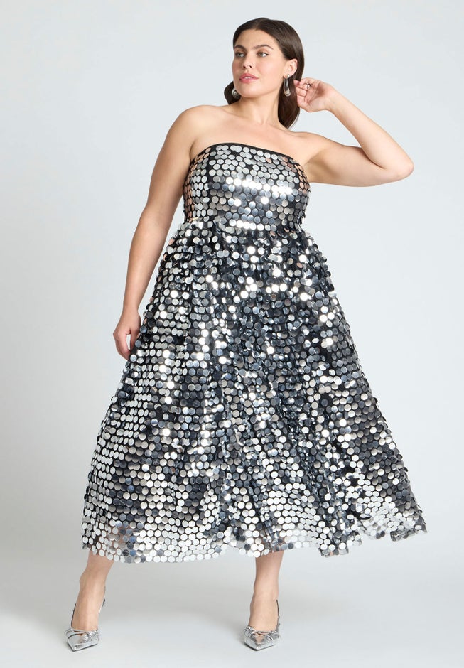 Paillette Dress With Big Skirt image number 2