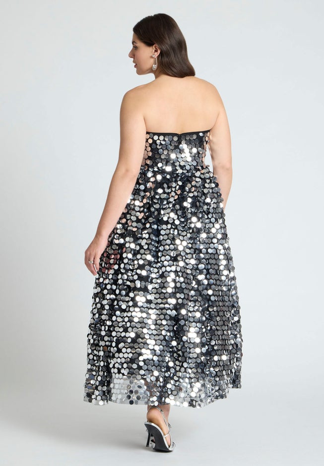 Paillette Dress With Big Skirt image number 3