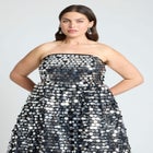 Paillette Dress With Big Skirt image number null