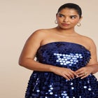 Paillette Dress With Big Skirt image number null