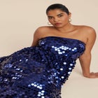 Paillette Dress With Big Skirt image number null