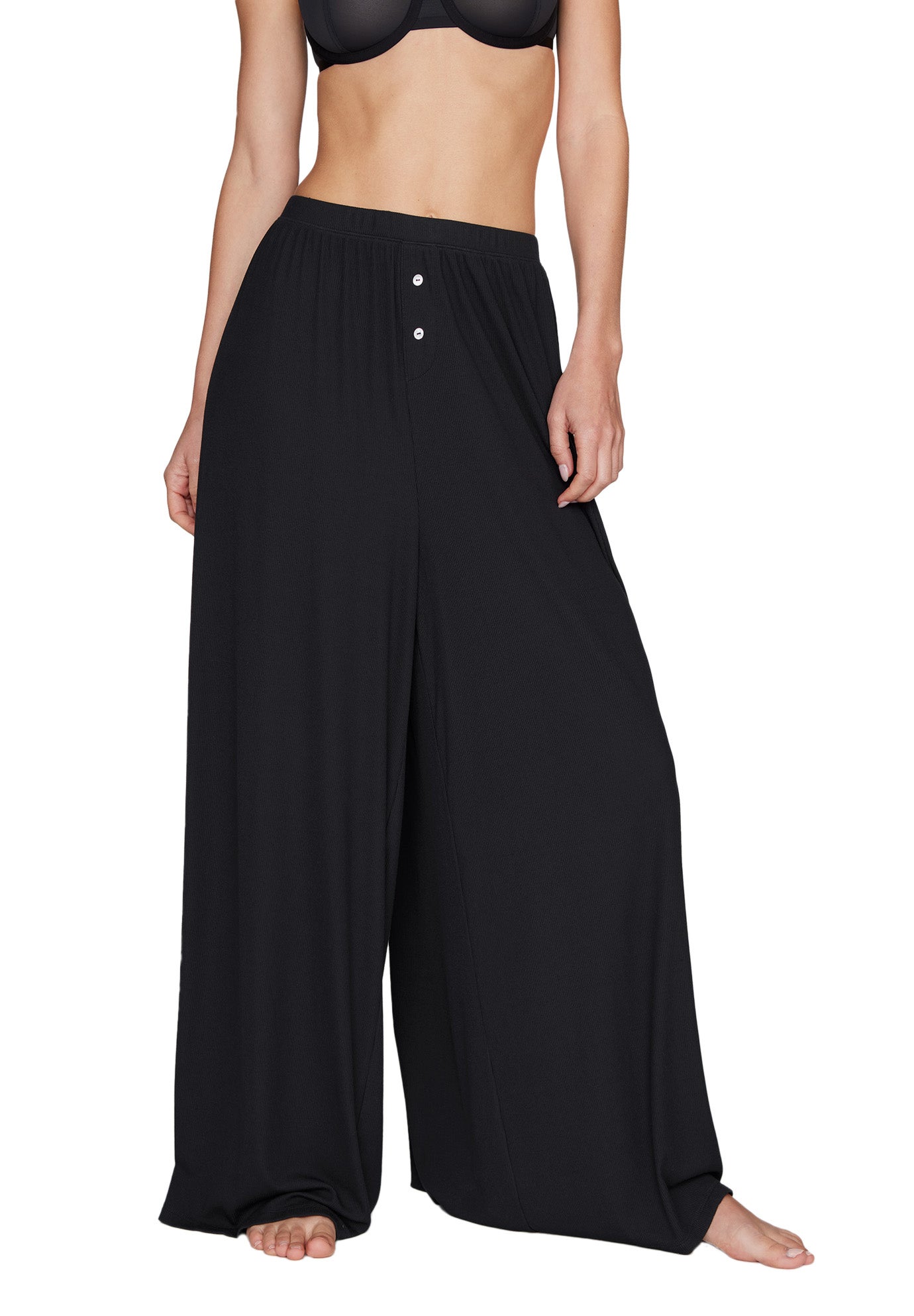 The Lounge Pant - Modal Silk Rib image number 1
