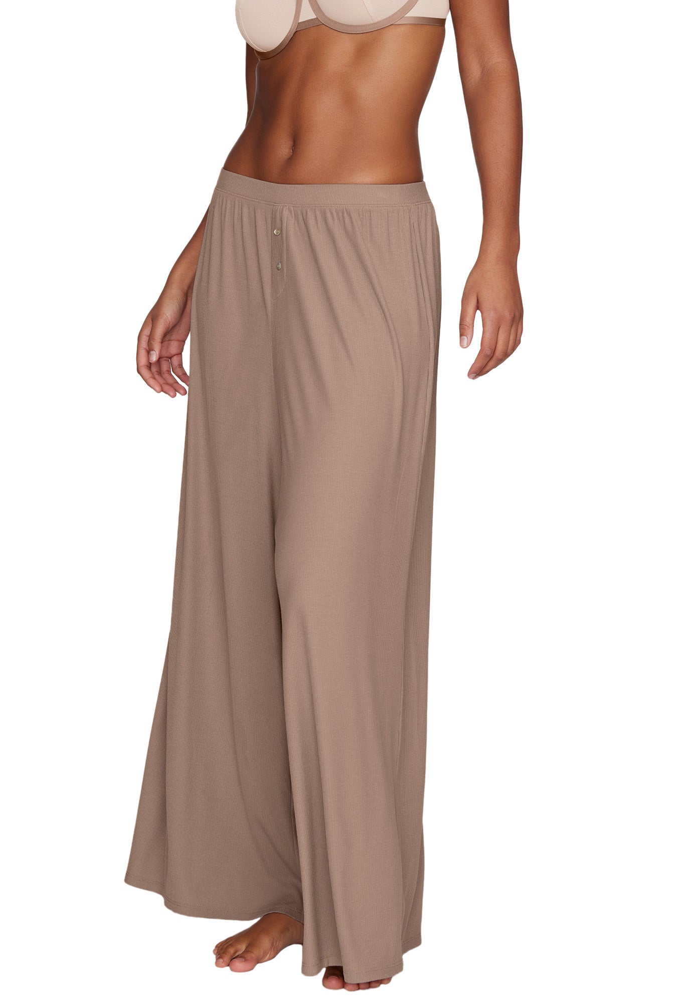 The Lounge Pant - Modal Silk Rib image number 1