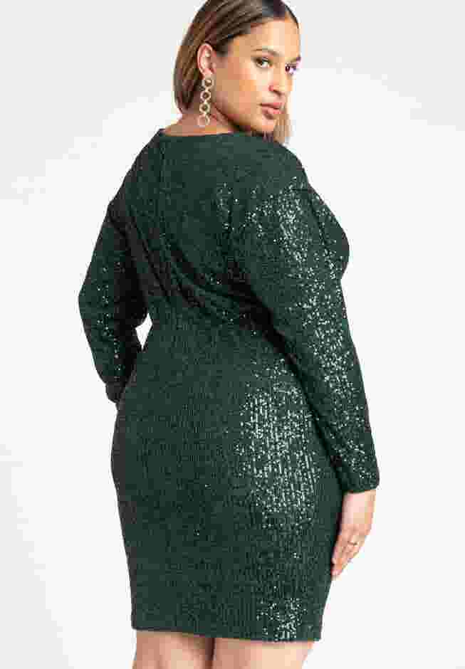 Mini Cowl Sequin Dress image number 5