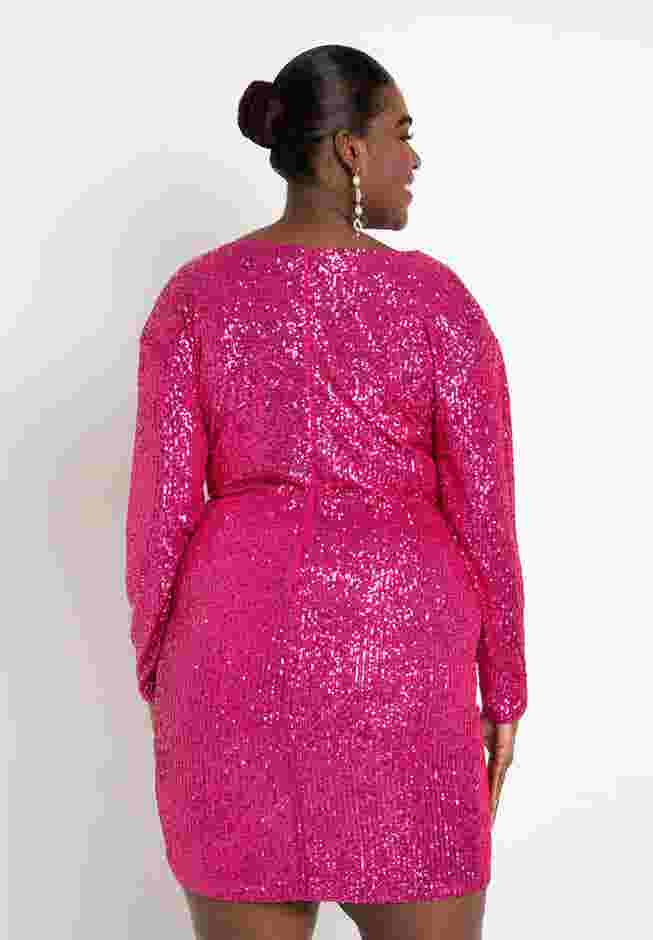 Mini Cowl Sequin Dress image number 2