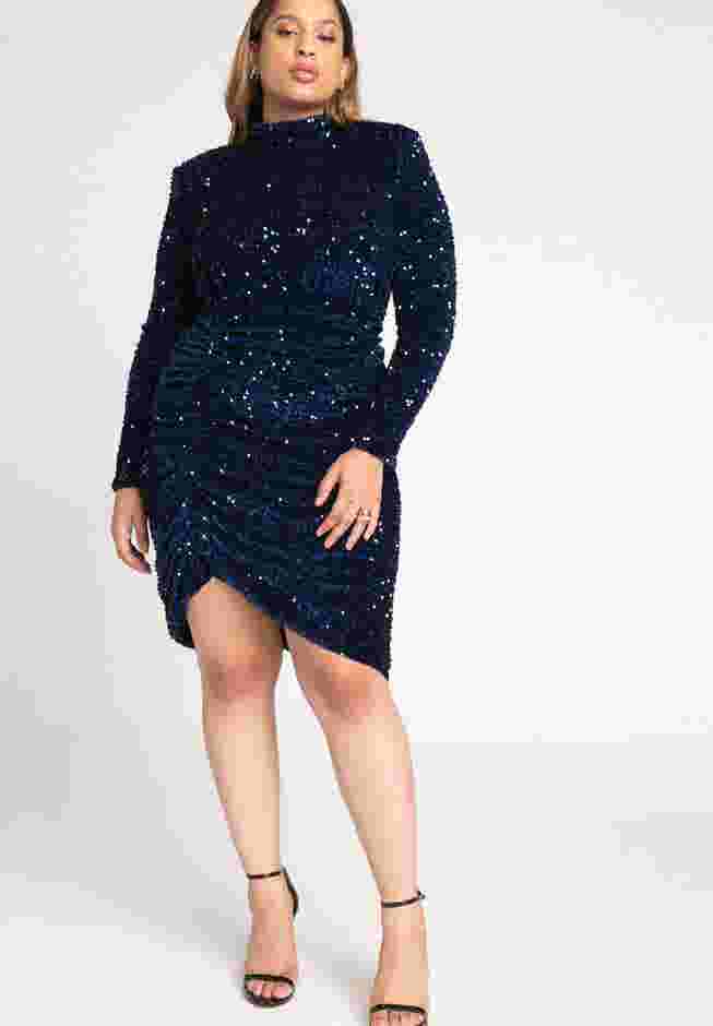 Ruched Sequin Dress image number 2