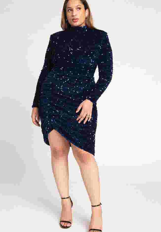 Ruched Sequin Dress image number 0