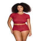 The Baby Tee - Modal Silk Rib image number null