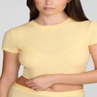 The Baby Tee - Modal Silk Rib image number null