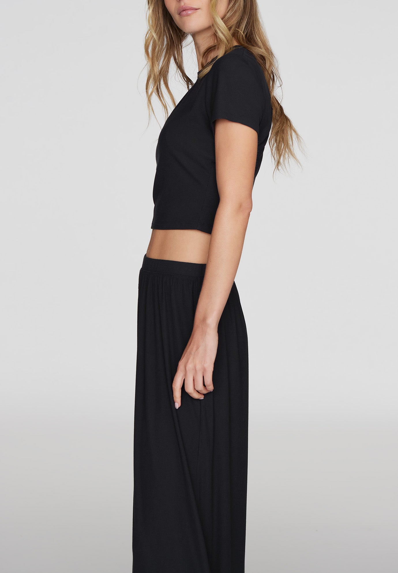 The Baby Tee - Modal Silk Rib image number 2