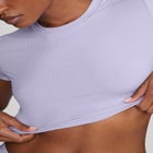 The Baby Tee - Modal Silk Rib image number null