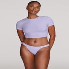 The Baby Tee - Modal Silk Rib image number null