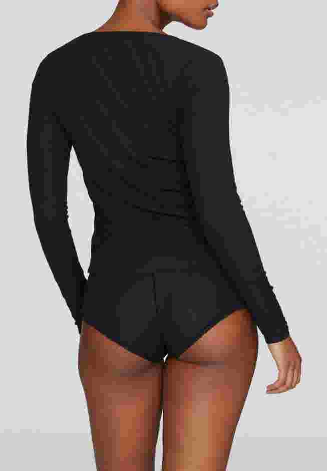 The Button Long Sleeve - Modal Silk Rib image number 3
