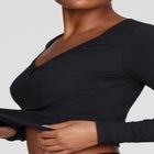 The Button Long Sleeve - Modal Silk Rib image number null