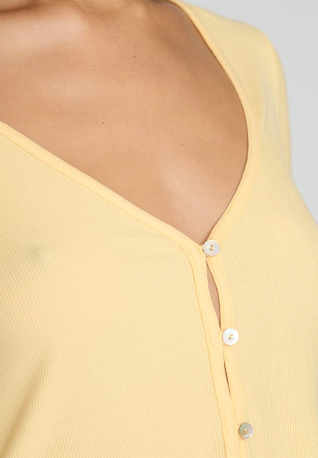 The Cropped Cardigan - Modal Silk Rib image number 3