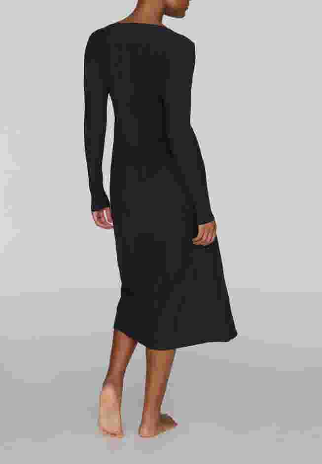 The Long Button Cardigan - Modal Silk Rib image number 3
