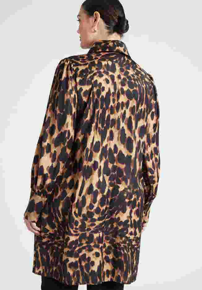 Leopard Bow Tie Mini Dress image number 1