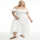 Smocked Tiered Maxi Dress image number null