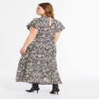 Gathered Front Midi Dress image number null